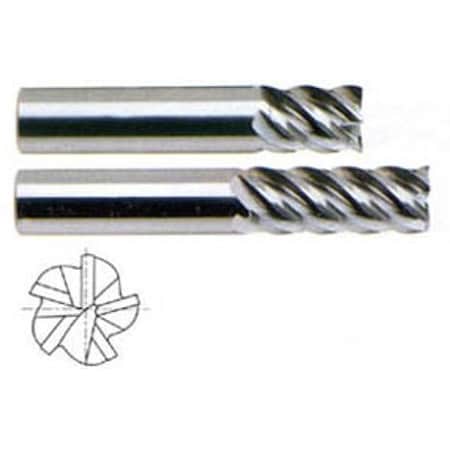 Yg-1 Tool 5 Flute Regualr Length 45 Deg Helix Ticn-Coated Carbide 86600TC